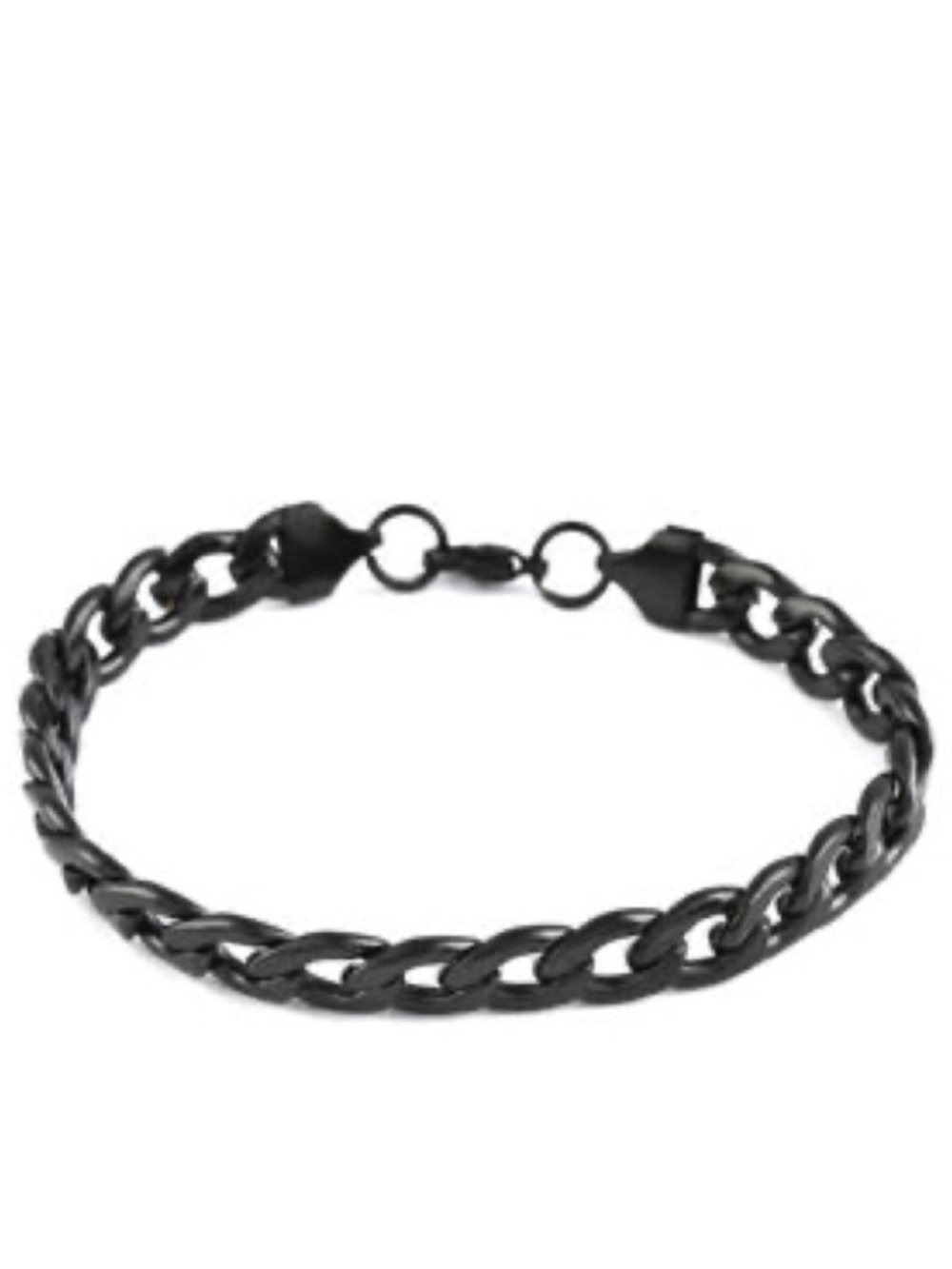 Curb Chain Bracelet in ION Plated Black Stainless Steel